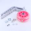 Bicycle Training Wheels Heavy Duty Rear with Stabilizers Mounted Kit for Pink view 2