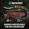 Condor Tool & Knife Large Huron Bushcraft Knife - 1095 High-Carbon Steel Blade - Full-Tang Construction - Ergonomic Walnut Handle - Handcrafted Leather Sheath - Ideal for Bushcraft, Camping & Survival view 3