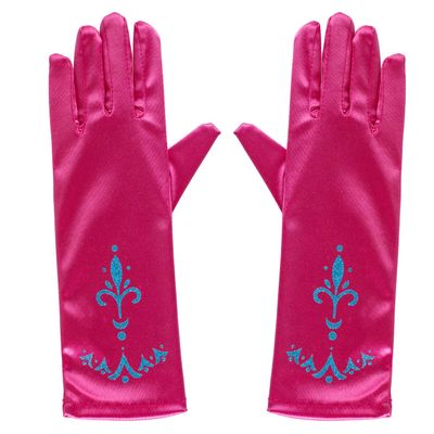 Joy Join Little Girls Princess Gloves For Birthday,Wedding,Holiday,Costume Party(Rose)