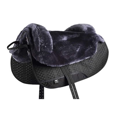 Engel Sheepskin Lined Bareback Pad - Western (Black Charcoal)