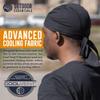 OutdoorEssentials Cooling Helmet Liner - Motorcycle Headwraps for Men - Do Rag Bandanas for Men - Bandana Skull Cap Biker Cap view 2