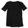 bar III Short Sleeve Illusion Varsity Tee (Black, M) view 2