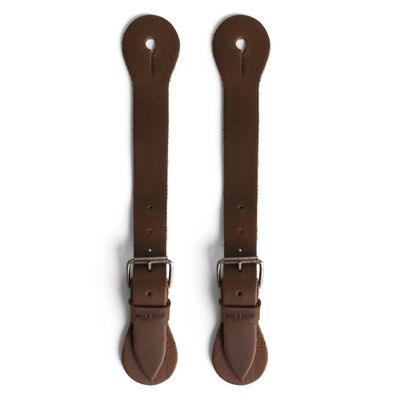 Hide & Drink, Sturdy Durable Leather Single Spur Straps (2 Pieces), Cowboy Outfit Boots, Rodeo, Western, Equipment, Classic Vintage Style, Handmade (Bourbon Brown)