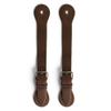 Hide & Drink, Sturdy Durable Leather Single Spur Straps (2 Pieces), Cowboy Outfit Boots, Rodeo, Western, Equipment, Classic Vintage Style, Handmade (Bourbon Brown) view 1