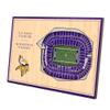 YouTheFan NFL Minnesota Vikings 3D StadiumViews Desktop Display - U.S. Bank Stadium view 1
