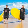 Catalonia Hooded Surf Towel Poncho,Super Water Absorption Microfiber Beach Sand-Proof Wetsuit Changing Robe for Adults Men Women Surfing Swimming Bathing view 3