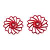 ASHATA Derailleur Pulley 11T Wheels Wheel Ceramic Pulley Aluminium Alloy Roller Accessory Support 7/8/9/10 Speed for (Red,13T) view 1
