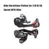 ASHATA Derailleur Pulley 11T Wheels Wheel Ceramic Pulley Aluminium Alloy Roller Accessory Support 7/8/9/10 Speed for (Blue,11T) view 3