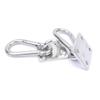 2 Set Heavy Duty Hanger Hook Hammock Wall Mount, Suspension Ceiling Hooks Outdoor Swing Mounting Hook Exercise Hook Stainless Steel Swivel Carabiner Yoga Ceiling Mount Swing Hook view 4