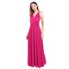 IBTOM CASTLE Convertible Warp Maxi Dress Multi Way Wear Party Wedding Bridesmaid Long Dresses Deep Rose L(US 10) view 3