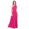 IBTOM CASTLE Convertible Warp Maxi Dress Multi Way Wear Party Wedding Bridesmaid Long Dresses Deep Rose L(US 10) view 4