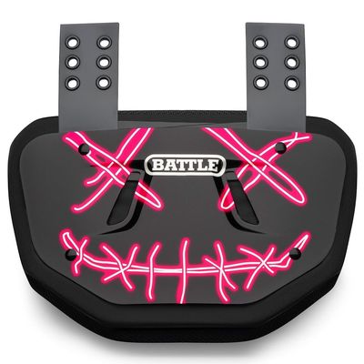 Battle Nightmare Chrome Football Back Plate - Adult, Black/Pink (24ACPUR999)