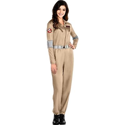 Party City Classic Ghostbusters Halloween Costume for Women, Extra Large, Includes Badges