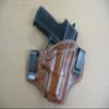 Azula 2 Clip IWB Leather in The Waistband Concealed Carry Holster for SIg Sauer P250 P320 Compact CCW TAN RH view 2