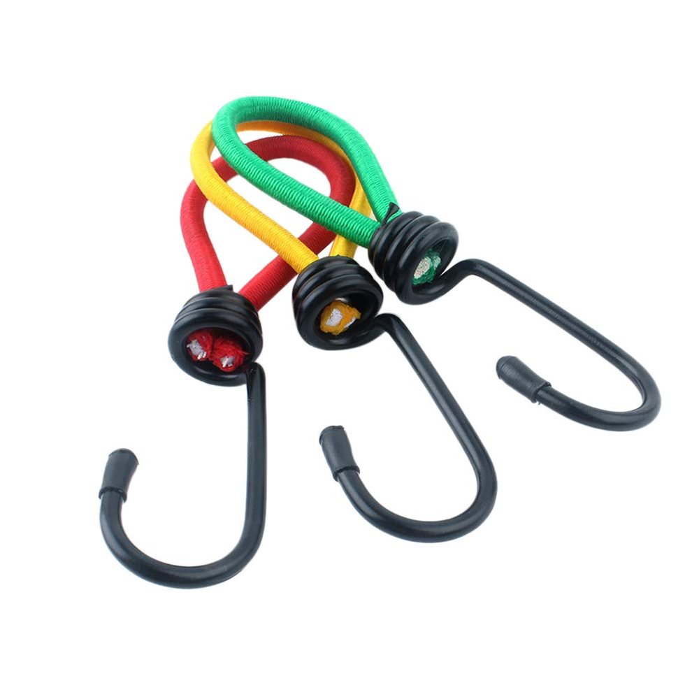 Camping Tent Elastic Rope Buckle with Hooks Outdoor Fixed Binding Strap Camping Accessories 3Pcs/Set 15cm
