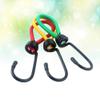Camping Tent Elastic Rope Buckle with Hooks Outdoor Fixed Binding Strap Camping Accessories 3Pcs/Set 15cm view 2