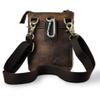 Hebetag Small Leather Shoulder Crossbody Belt Bag Phone Wallet Purse Loop Holster Waist Fanny Pack Outdoor Camping Hiking Daypack view 2