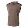 A4 Sportswear 2XL Heather/Navy Heather 2-Color Sleeveless Hoodie view 1