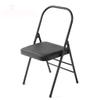 Pilates Yoga Chair, Professional Iyengar Auxiliary Chair, Yoga, Hardened and Thick Yoga Folding Chair, Solid Anti-Slip, Stable and Durable, Black,Blac view 1
