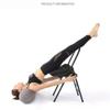 Pilates Yoga Chair, Professional Iyengar Auxiliary Chair, Yoga, Hardened and Thick Yoga Folding Chair, Solid Anti-Slip, Stable and Durable, Black,Blac view 3