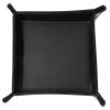 PU Leather Tray Cube Folding Leather Tray Key Phone Wallet Jewelry Storage Valet Tray(Black) view 3