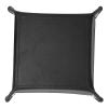 PU Leather Tray Cube Folding Leather Tray Key Phone Wallet Jewelry Storage Valet Tray(Black) view 4