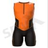 Sparx X Triathlon Suit Men Racing Tri Cycling Skin Suit Bike Swim Run (Orange, 2XL) view 2