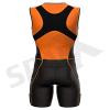 Sparx X Triathlon Suit Men Racing Tri Cycling Skin Suit Bike Swim Run (Orange, Medium) view 4