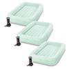 Intex Kids Travel Air Mattress Inflatable Bed Set with Raised Sides, Hand Pump, and Carrying Bag for Camping Trips and Sleepovers, (3 Pack) view 1