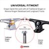 Fireball Dragon Spacer, Washer, and Axle Nut (Speed Kit) for Skateboard + Longboard Performance (Silver) view 3