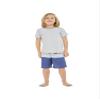 Boy's Spandex Hawaiian Beach Board Shorts with Elastic Tie and Pocket in Honu Turtles in Orange and Navy 6 view 1