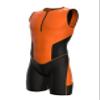 Sparx X Triathlon Suit Men Racing Tri Cycling Skin Suit Bike Swim Run (Orange_Elite, XL) view 1