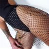 AIBEARTY Women's Sexy Glitter Rhinestone Mesh See Through Mini Skirt Hollow Out Bikini Cover Up Club Festival Rave Outfit view 3