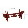 SOFIALXC Sword Rack Holder Base Bracket Seat Double-Sided Carved Craft Feature Decoration Display Weapon Solid Wood Samurai Katan view 2