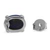 Natural Oval 8x6 MM Lapis Lazuli 925 Sterling Silver Stud Earrings view 3