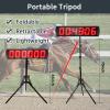 GAN XIN Portable 5'' High 6 Digits LED Race Clock with Tripod for Running Events, Countdown/up Digital Race Timer, 12/24-Hour Clock,LED Stopwatch by Remote Control view 2