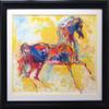 LEROY NEIMAN "Rainbow Horse Custom Framed New Art 31.25" x 38.25" view 1