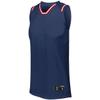 Holloway Sportswear Womens Retro Basketball Jersey XS Navy/Scarlet/White view 1