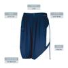 Augusta Sportswear Youth Step-Back Basketball Shorts, Navy/White, M view 3