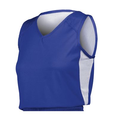 Ladies Undivided Single Ply Reversible Jersey Royal/White S