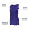 Augusta Sportswear Womens Step-Back Basketball Jersey, Purple/White, XS view 4