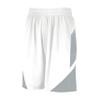 Augusta Sportswear Youth Step-Back Basketball Shorts, White/Silver, S view 1