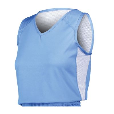 Ladies Undivided Single Ply Reversible Jersey Columbia Blue/White XL