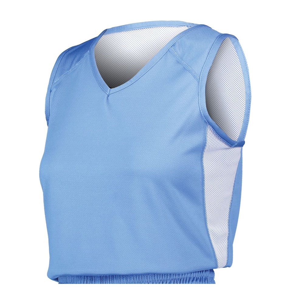 Ladies Undivided Single Ply Reversible Jersey Columbia Blue/White XL