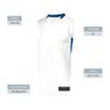Augusta Sportswear Youth Step-Back Basketball Jersey, White/Royal, M view 4