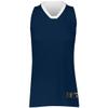 Holloway Ladies Dual-Side Single Ply Basketball Jersey 2Xl Navy/White view 1