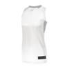 Augusta Sportswear Womens Step-Back Basketball Jersey, White/Silver, S