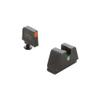 AMERIGLO Optic Compatible Sight Set for Glock - XL Tall Green tritium Orange Outline Front, Single Green tritium dot Rear .315" F .394" R view 1
