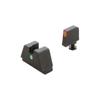 AMERIGLO Optic Compatible Sight Set for Glock - XL Tall Green tritium Orange Outline Front, Single Green tritium dot Rear .315" F .394" R view 3