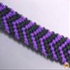 Purple/Black Full Size Hilason Horse Breast Collar Flat Braided Paracord 1" X 8Ft | Racing Barrel Rein Gifts view 3